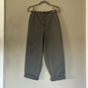 SUNDANCE June Pants SZ S 100% CTN elastic waist side & back pockets zip front